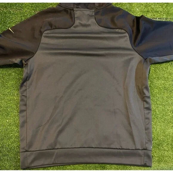 Altanta Falcons hoodie mens large black gray nike therma fit sweatshirt HFL 38 - Picture 10 of 13